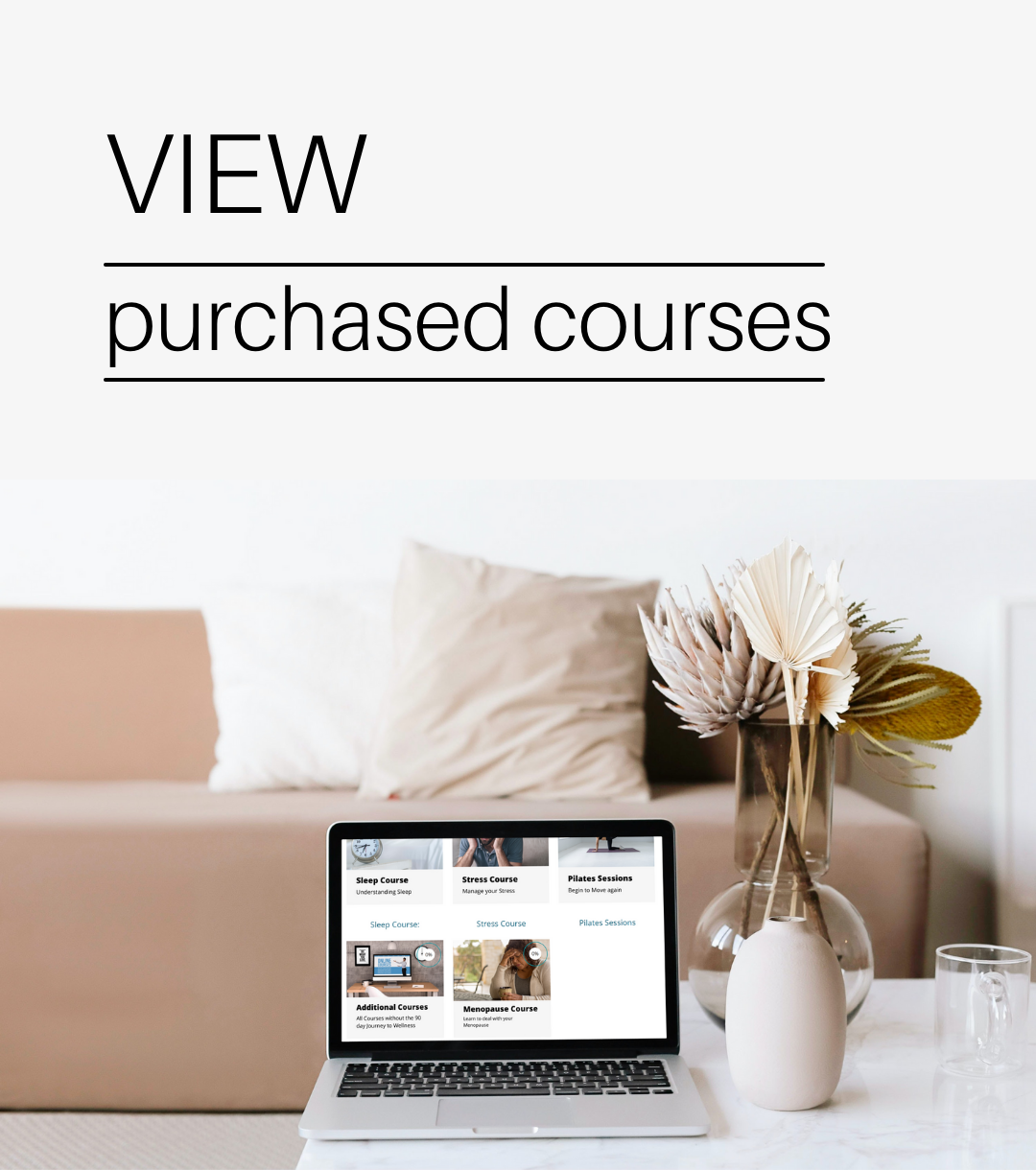 VIew your purchased courses